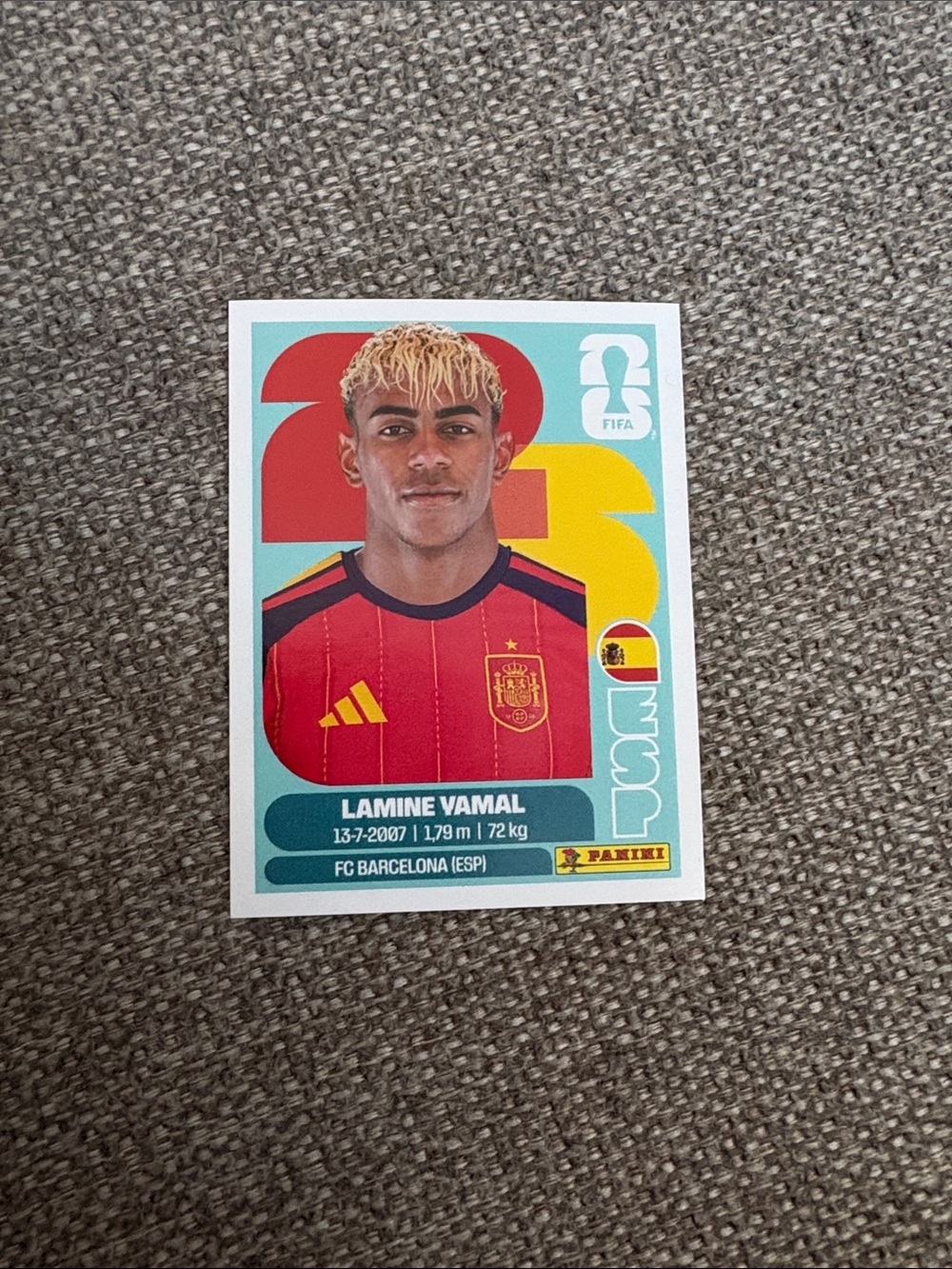 Lamine Yamal Fifa sticker Panini World Cup Spain